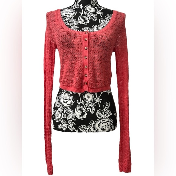 FREE PEOPLE cropped lightweight cardigan xs - Picture 1 of 11